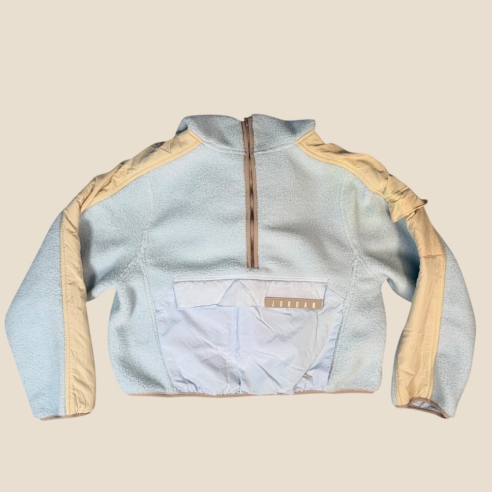 Jordan Essentials Mountainside
Sherpa Fleece Quarter Zip Hoodie Cropped Pullover